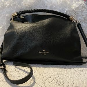 Black leather purse